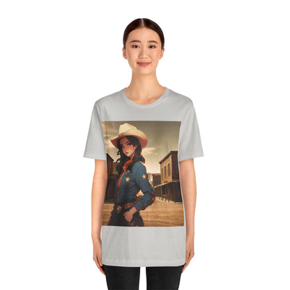 The Showdown | HD Graphic | Wild West | Cowgirl | Unisex | Men's | Women's | Tee | T-Shirt