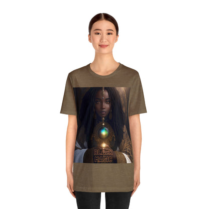 Black Magic | Tee | Priestess | Afrocentric | HD Graphic | Black Fantasy Character | Strong Women | Unisex | Men's | Women's | Tee | T-Shirt