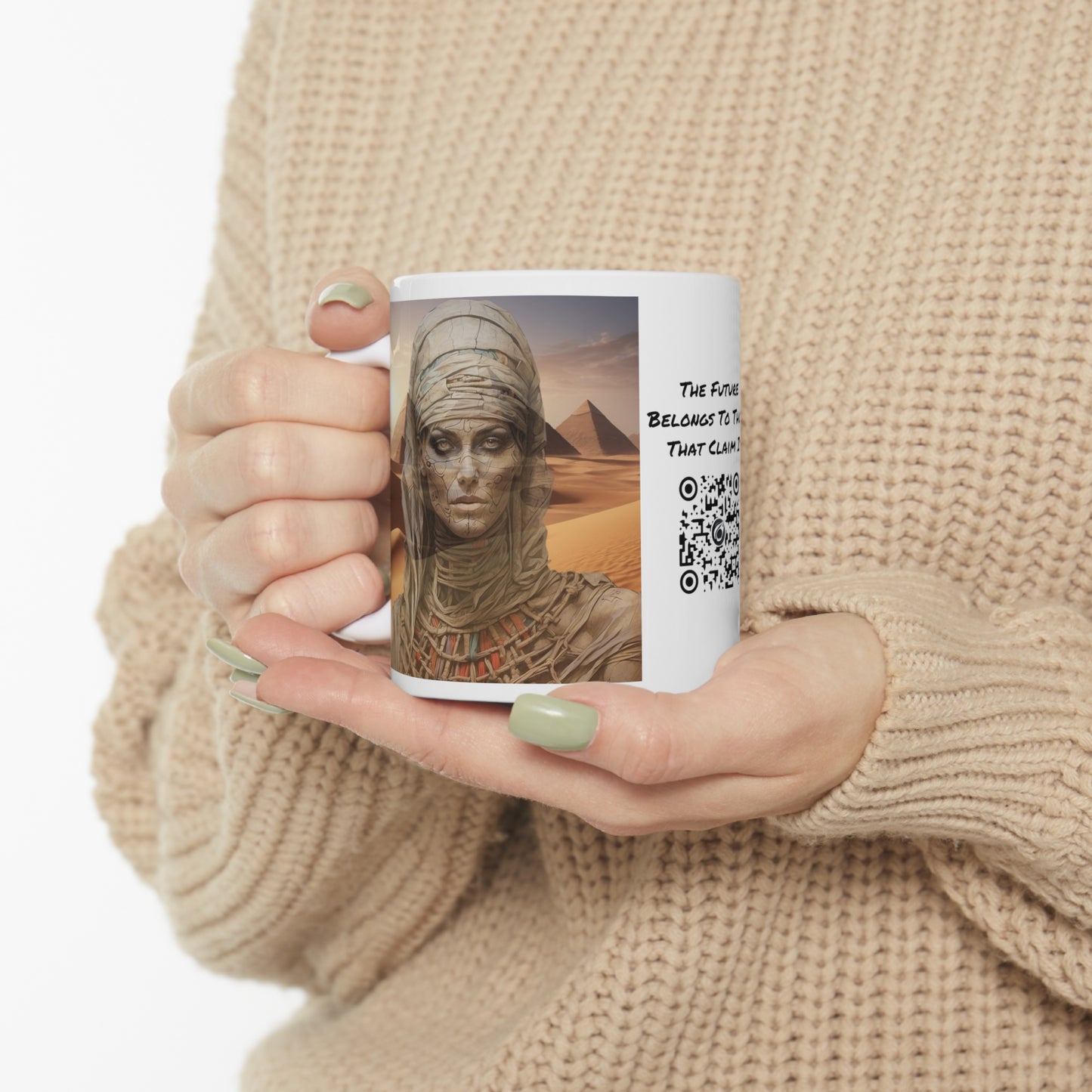 Mummy Dearest | HD Graphic | Egypt | Mythology | Pyramids | Coffee | Tea | Hot Chocolate | 11oz | White Mug