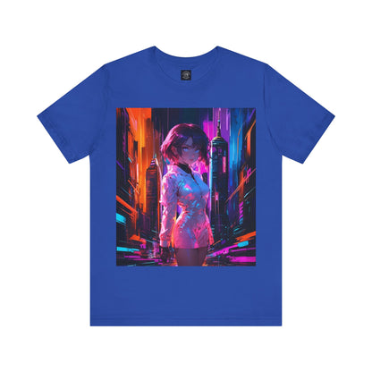 Crossroads Of Color | HD Graphic | Abstract | Neon Color | Anime | Unisex | Men's | Women's | Tee | T-Shirt