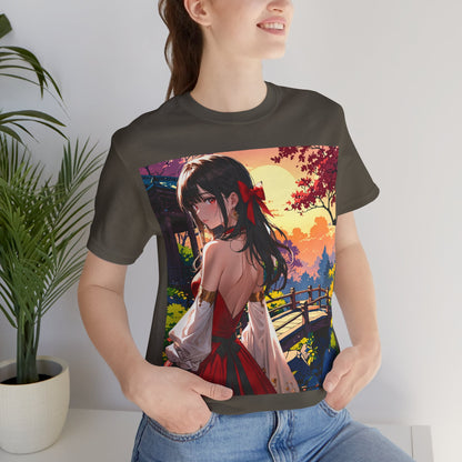 Utsukushī hana | HD Graphic | Anime Style | Pretty Girl | Unisex | Men's | Women's | Tee | T-Shirt