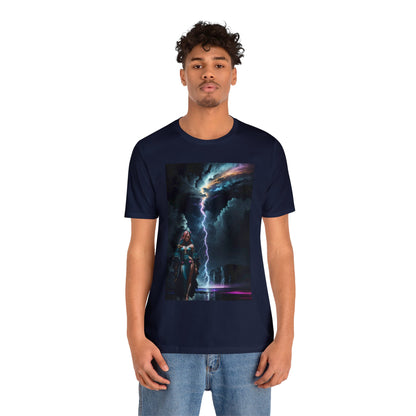 Lightning Crashes |  Anime Gift | Fantasy Girl | Nature's Fury | Sci Fi | Futuristic | HD Graphics | Unisex | Men's | Women's | Tee | T-Shirt