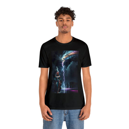 Lightning Crashes |  Anime Gift | Fantasy Girl | Nature's Fury | Sci Fi | Futuristic | HD Graphics | Unisex | Men's | Women's | Tee | T-Shirt