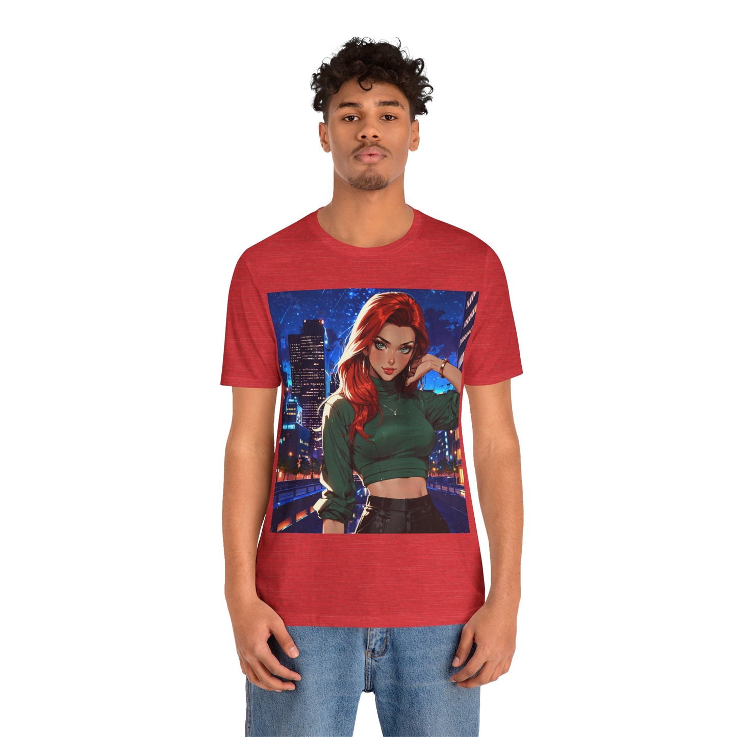 Always Up To No Good | Anime | City Girl | Red Head | Unisex | Men's | Women's | Tee | T-Shirt