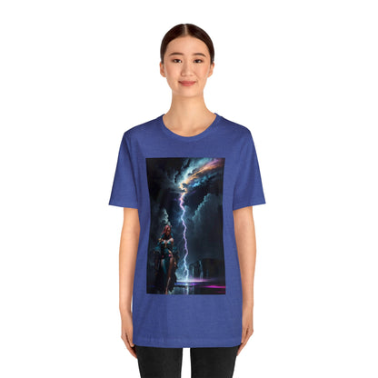 Lightning Crashes |  Anime Gift | Fantasy Girl | Nature's Fury | Sci Fi | Futuristic | HD Graphics | Unisex | Men's | Women's | Tee | T-Shirt