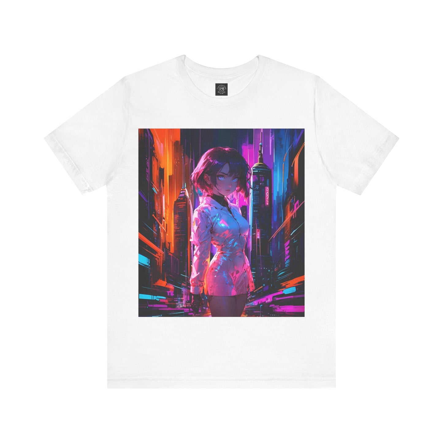 Crossroads Of Color | HD Graphic | Abstract | Neon Color | Anime | Unisex | Men's | Women's | Tee | T-Shirt