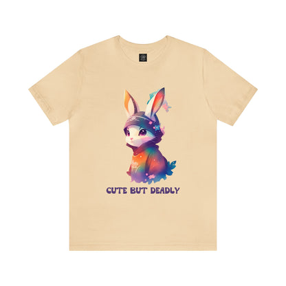 Cute But Deadly | Bunny Warrior | Cartoon | Rabbit | Usagi Yojimbo | Unisex | Men's | Women's | Tee | T-Shirt