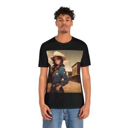 The Showdown | HD Graphic | Wild West | Cowgirl | Unisex | Men's | Women's | Tee | T-Shirt