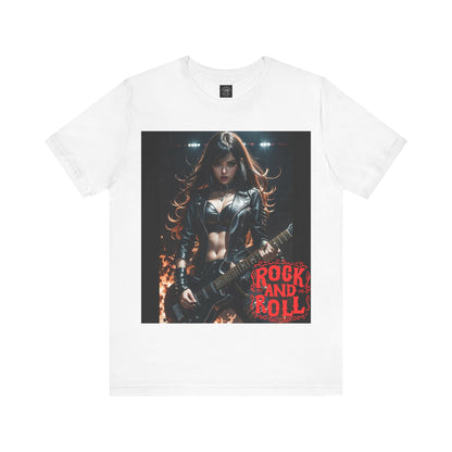 Rock Chic | Heavy Metal | Rock Music | Girl Rocker | HD Graphic | Unisex | Men's | Women's | Tee | T-Shirt