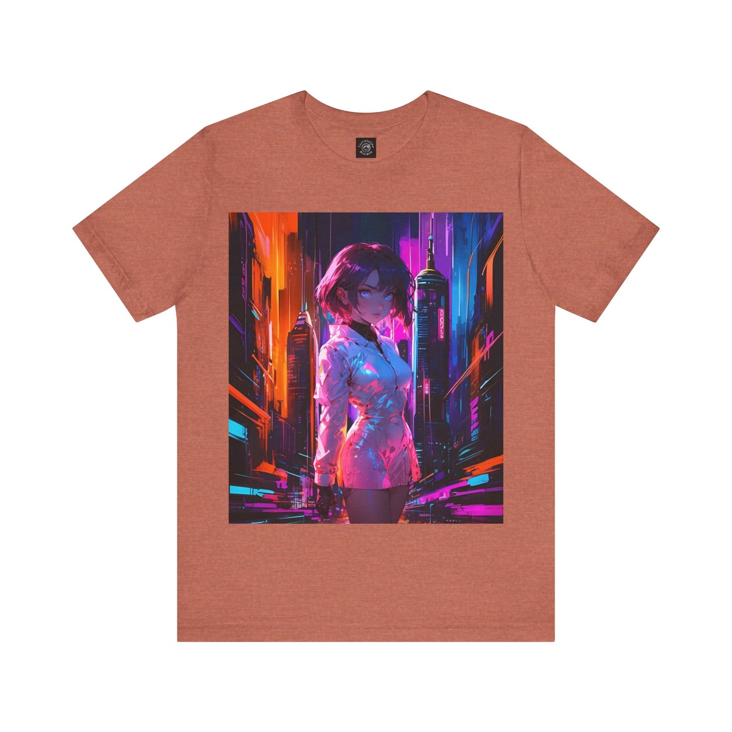 Crossroads Of Color | HD Graphic | Abstract | Neon Color | Anime | Unisex | Men's | Women's | Tee | T-Shirt