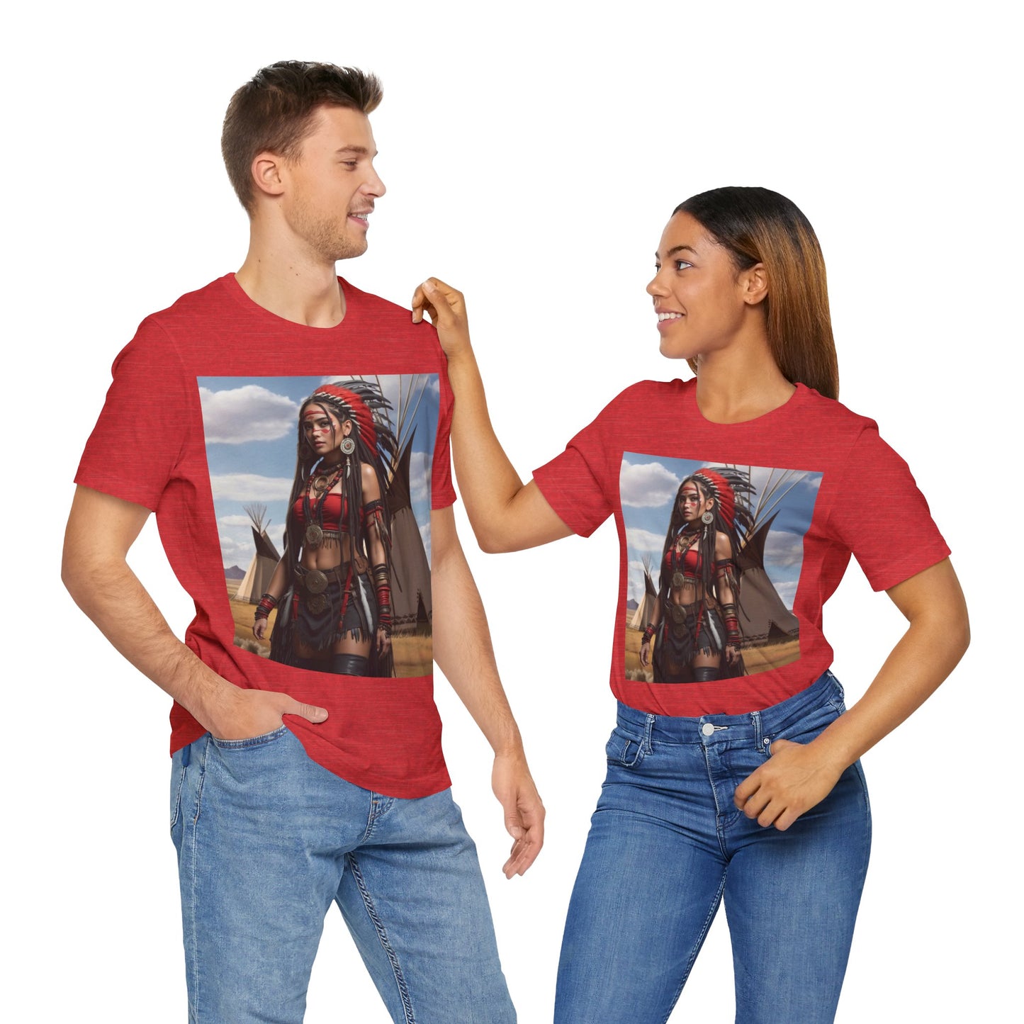 Native Love | HD Graphic | Indigenous American | Beautiful Woman | Unisex | Men's | Women's | Tee | T-Shirt