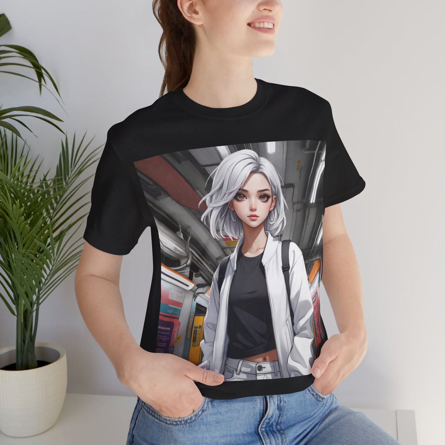 Subway Service | HD Graphic | Anime | Pretty Girl | Unisex | Men's | Women's | Tee | T-Shirt