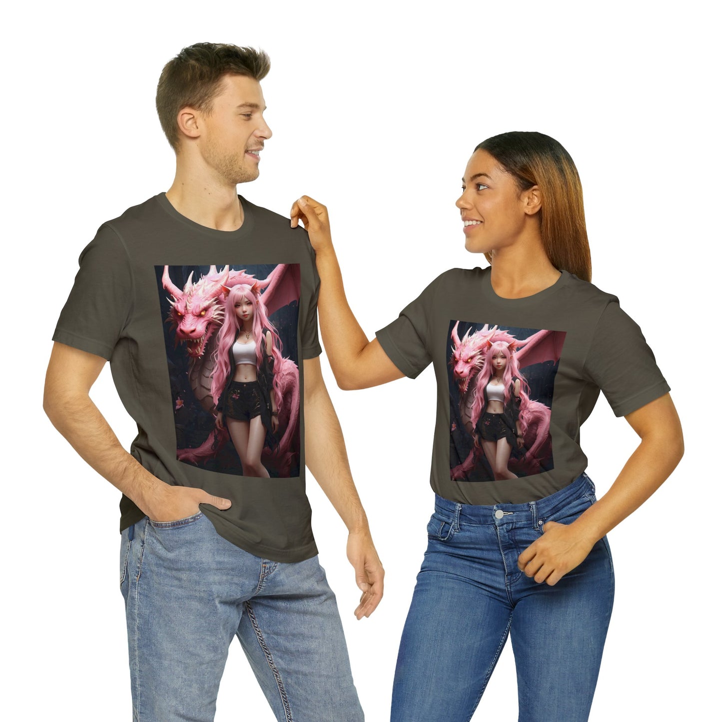 Dragon Lady | Fantasy | Anime | Gamer | HD Graphic | Unisex | Men's | Women's | Tee | T-Shirt