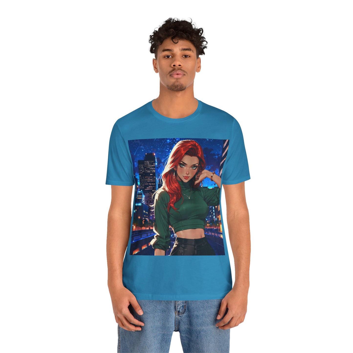 Always Up To No Good | Anime | City Girl | Red Head | Unisex | Men's | Women's | Tee | T-Shirt