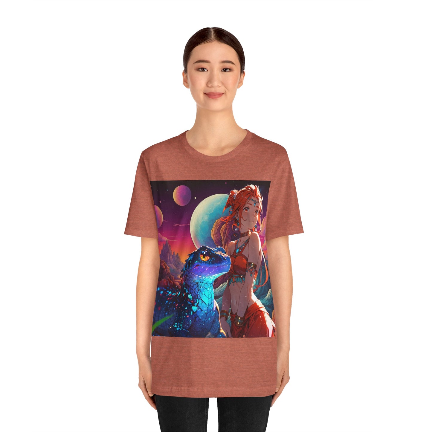 A Girl And Her 'Guana | Anime | Fantasy | Unisex | Men's | Women's | Tee | T-Shirt