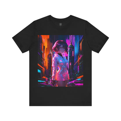 Crossroads Of Color | HD Graphic | Abstract | Neon Color | Anime | Unisex | Men's | Women's | Tee | T-Shirt