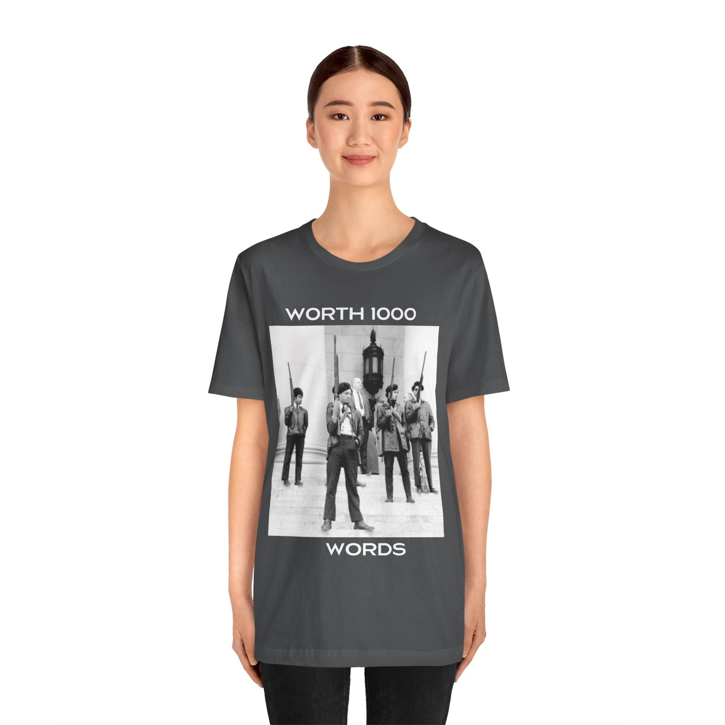 1000 Words | Black Panther Party For Self Defense | Political | Uhuru | Inspirational | BLM | Unisex | Men's | Women's | Tee | T-Shirt