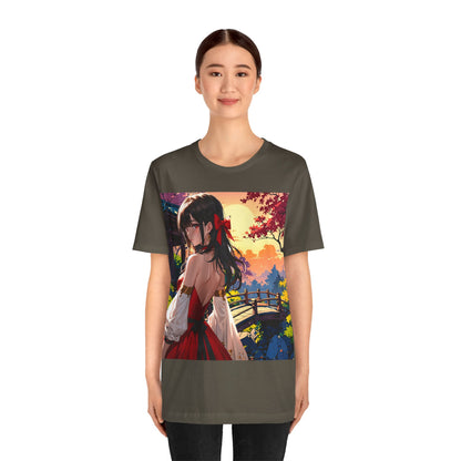 Utsukushī hana | HD Graphic | Anime Style | Pretty Girl | Unisex | Men's | Women's | Tee | T-Shirt