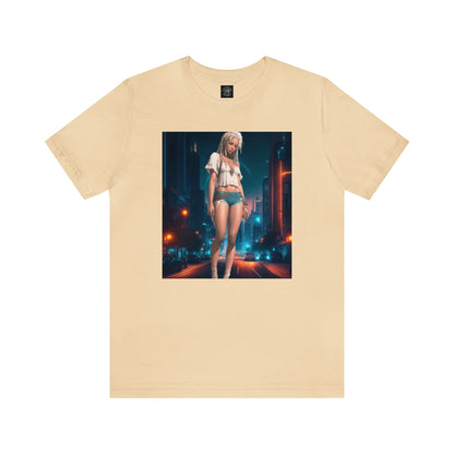 Night Shoot | Anime Gift | Fantasy Girl | City Lights | Sci Fi | Futuristic | HD Graphics | Unisex | Men's | Women's | Tee | T-Shirt