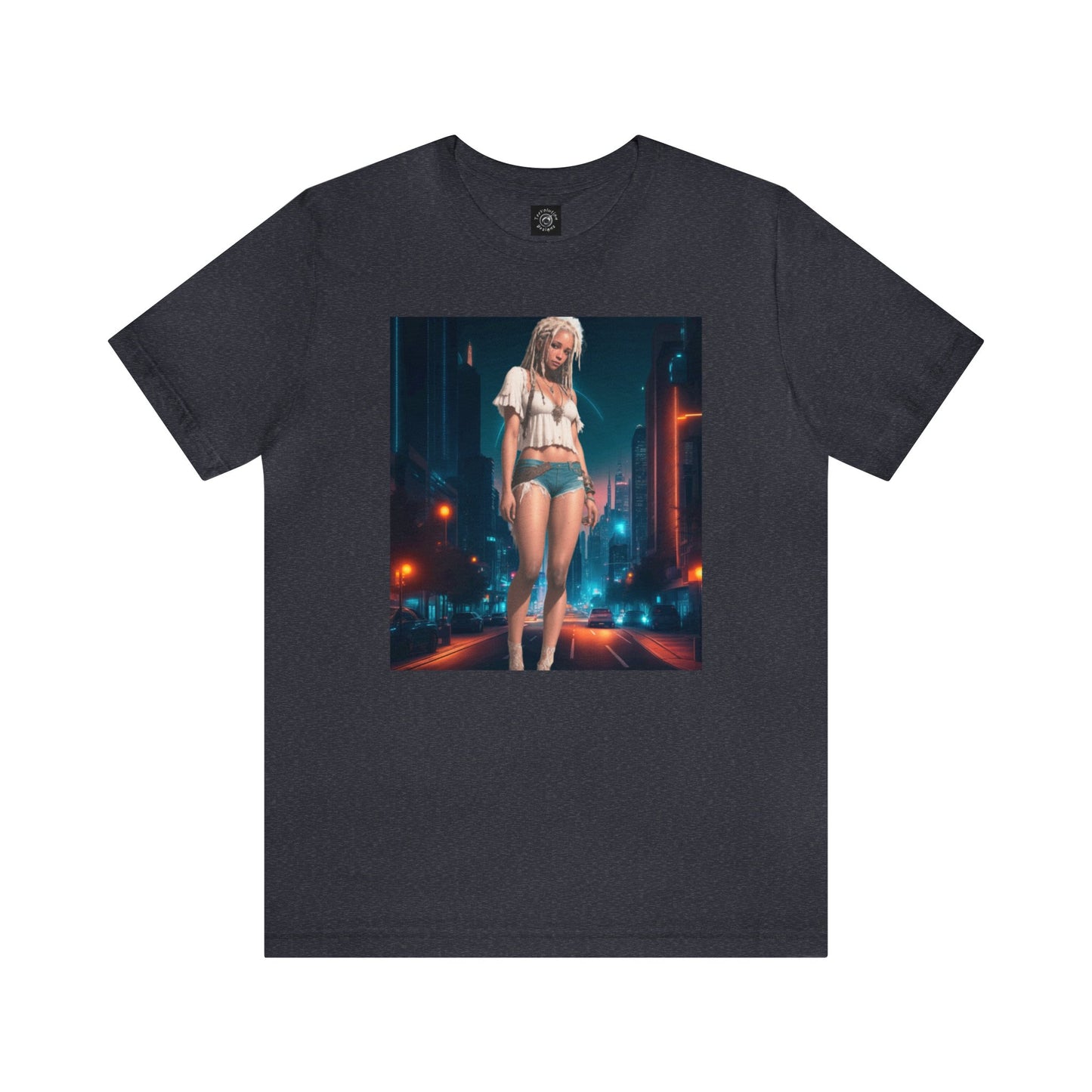 Night Shoot | Anime Gift | Fantasy Girl | City Lights | Sci Fi | Futuristic | HD Graphics | Unisex | Men's | Women's | Tee | T-Shirt