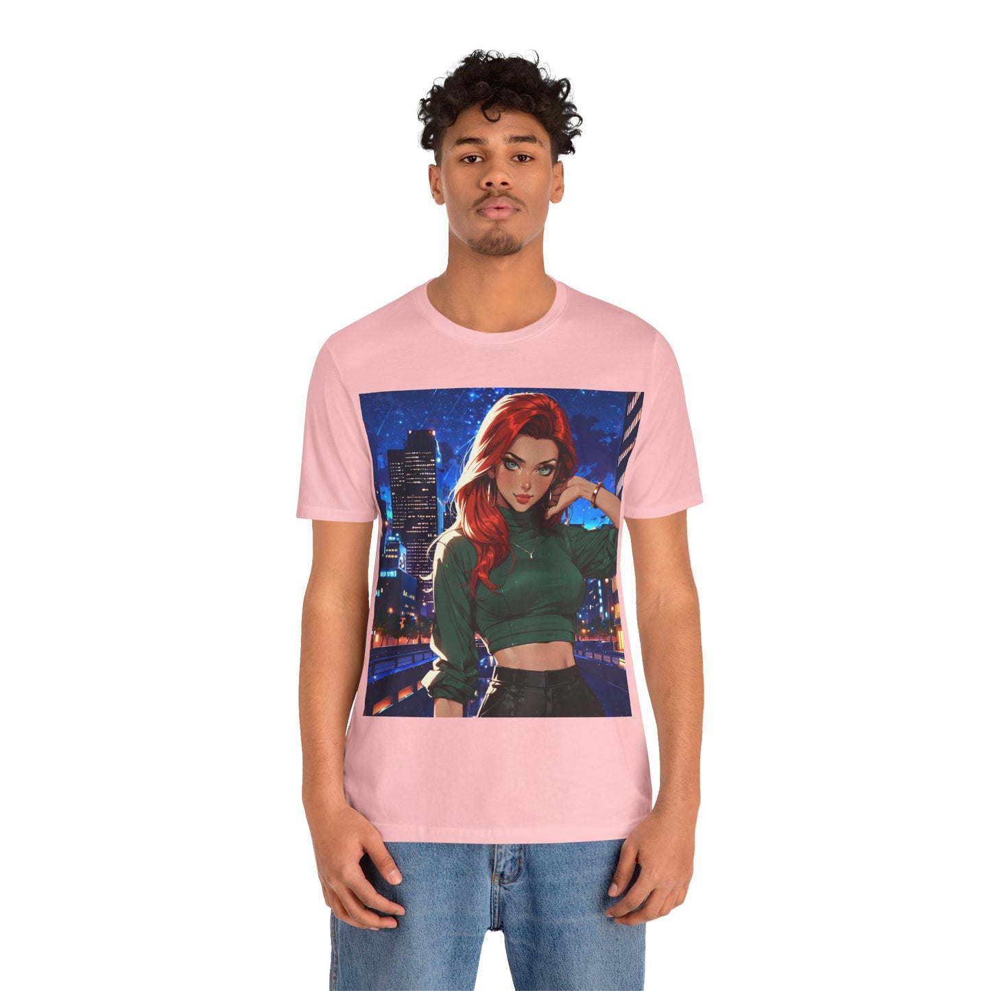 Always Up To No Good | Anime | City Girl | Red Head | Unisex | Men's | Women's | Tee | T-Shirt