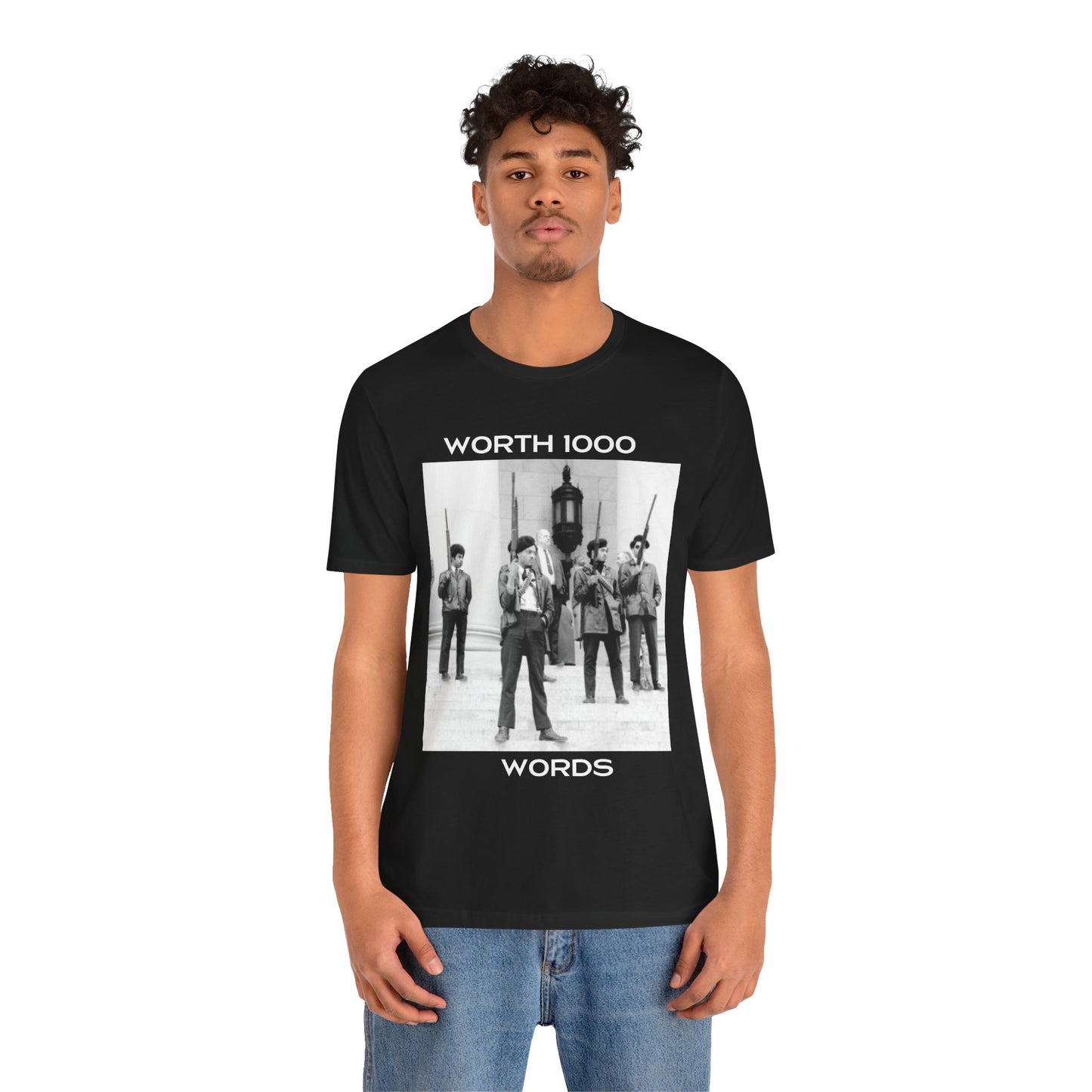 1000 Words | Black Panther Party For Self Defense | Political | Uhuru | Inspirational | BLM | Unisex | Men's | Women's | Tee | T-Shirt