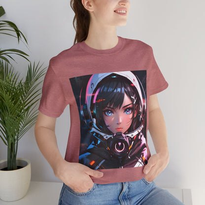 Starlit Stunner | HD Graphic | Sci-Fi | Anime | Woman Astronaut | Unisex | Men's | Women's | Tee | T-Shirt