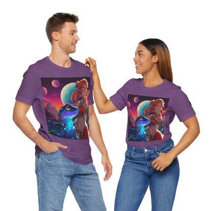 A Girl And Her 'Guana | Anime | Fantasy | Unisex | Men's | Women's | Tee | T-Shirt