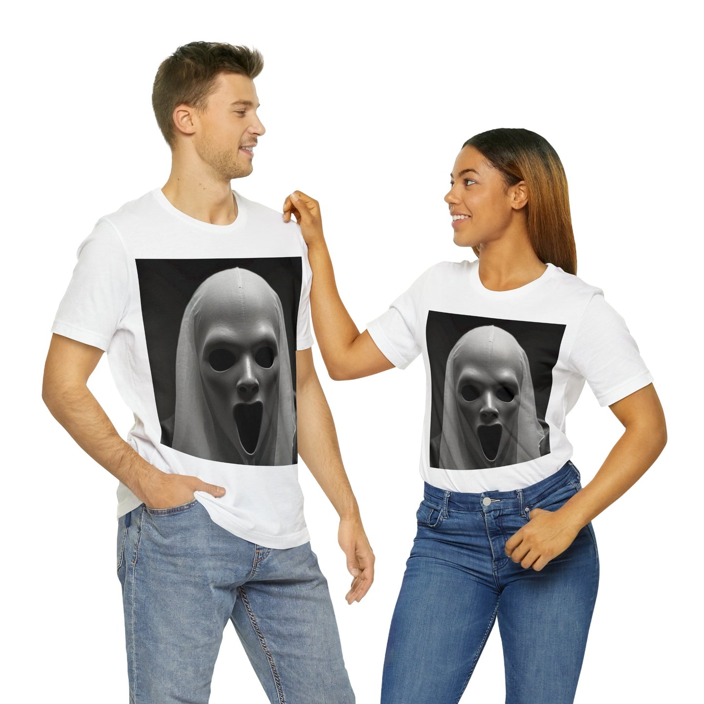 Death Mask | Creepy | HD Graphic | Horrorcore | Goth |  Unisex | Men's | Women's | Tee | T-Shirt