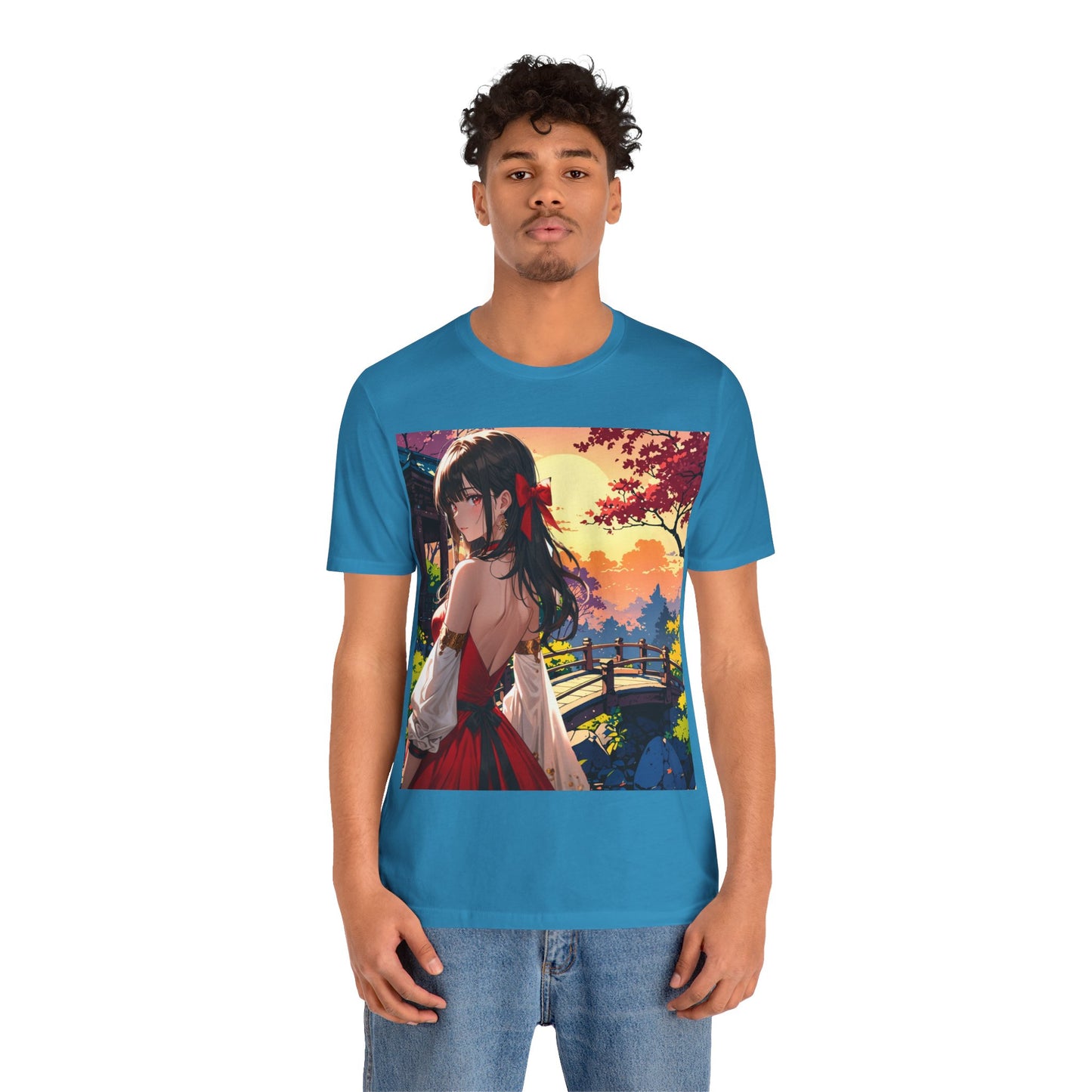 Utsukushī hana | HD Graphic | Anime Style | Pretty Girl | Unisex | Men's | Women's | Tee | T-Shirt