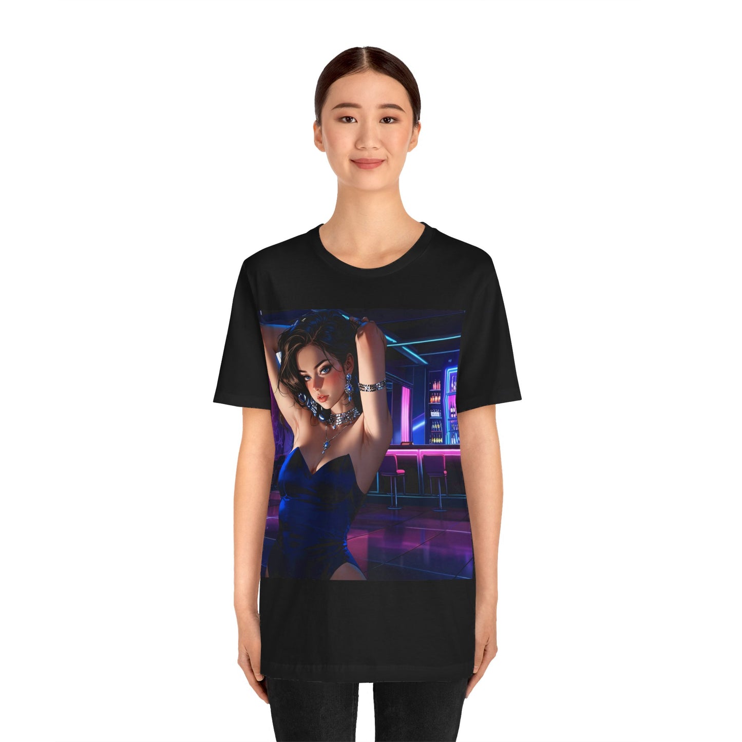 Before The Storm | HD Graphic | Anime | Waitress | Neon Colors | Unisex | Men's | Women's | Tee | T-Shirt