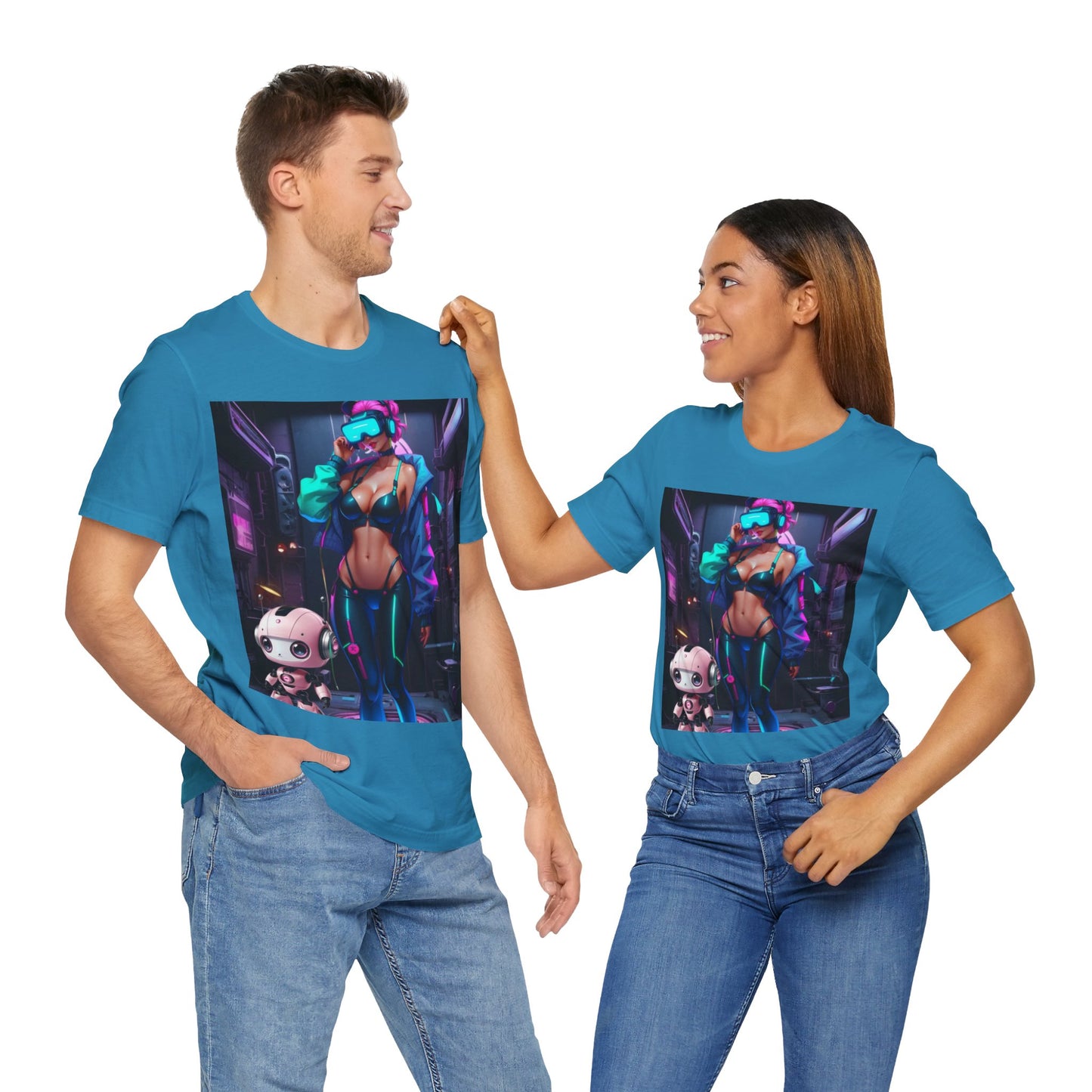 Cyber Cuties | HD Graphic | Anime | Cyber Punk | Unisex | Men's | Women's | Tee | T-Shirt