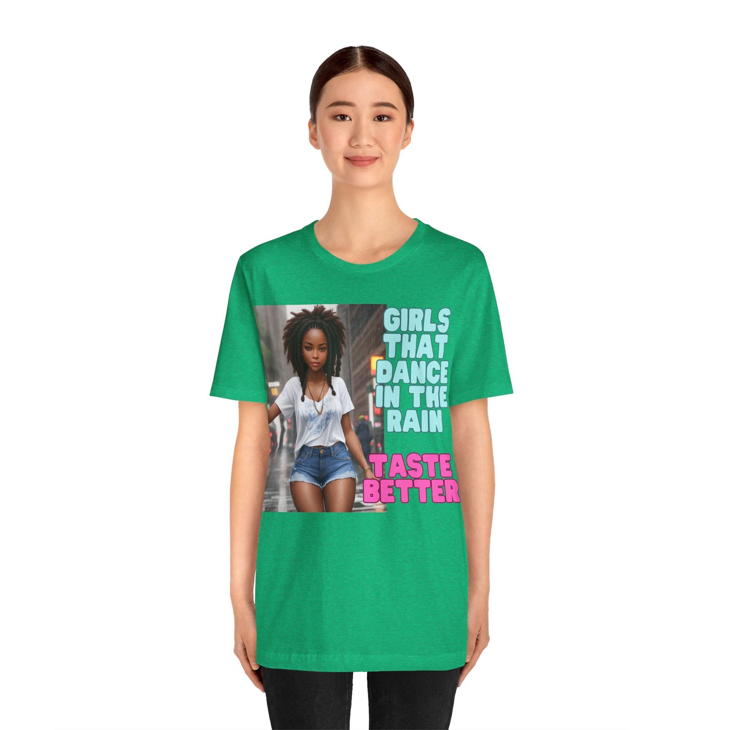 Rain Girl | Afrocentric | HD Graphic | Beautiful | Fantasy Girl | Nature Lovers | Unisex | Men's | Women's | Tee | T-Shirt