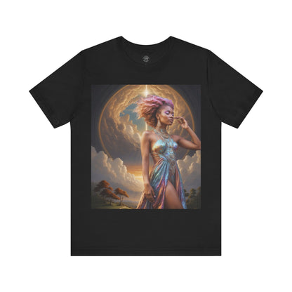 Morning Glory | HD Graphic | Black Woman | Goddess Vibes | Artistic | Unisex | Men's | Women's | Tee | T-Shirt