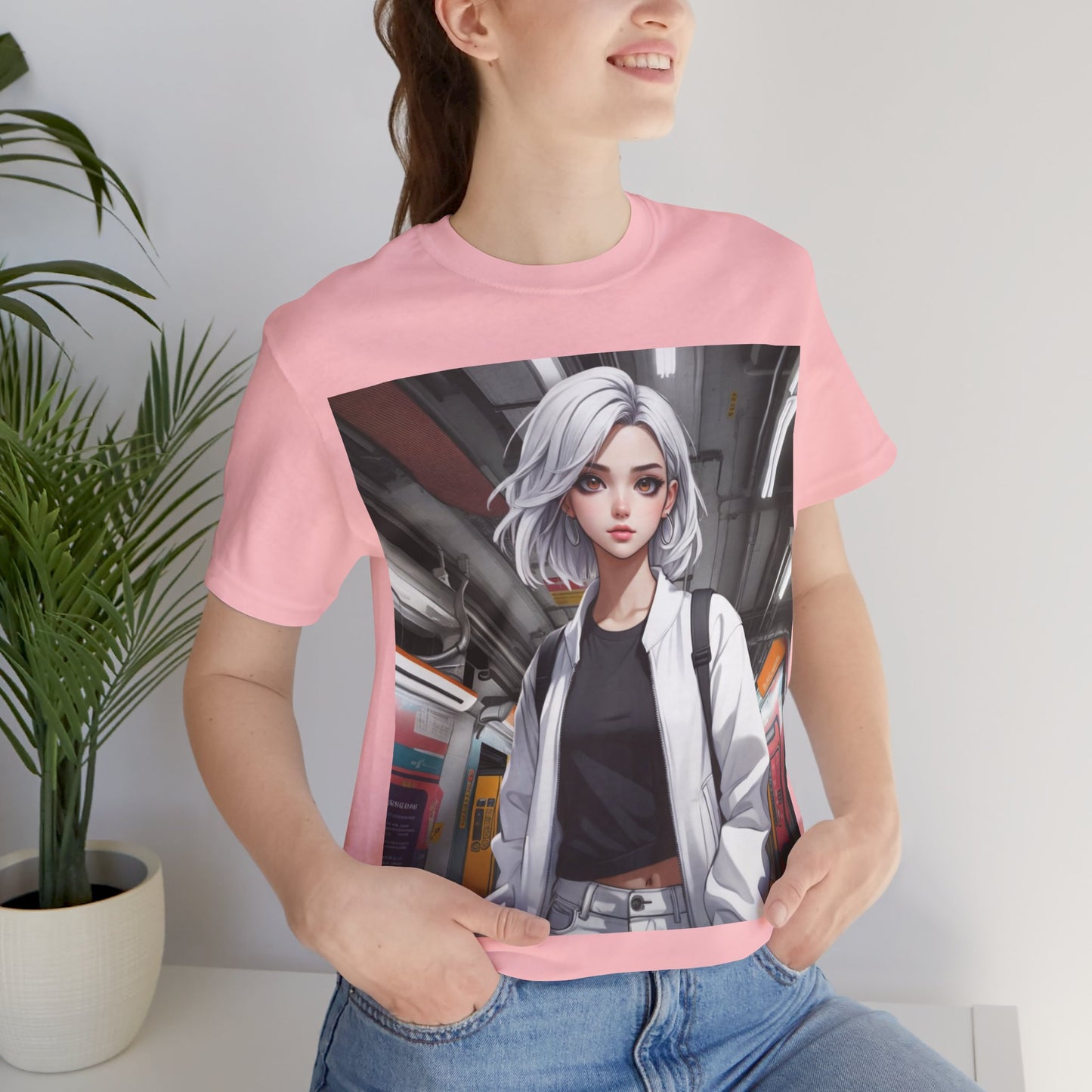 Subway Service | HD Graphic | Anime | Pretty Girl | Unisex | Men's | Women's | Tee | T-Shirt