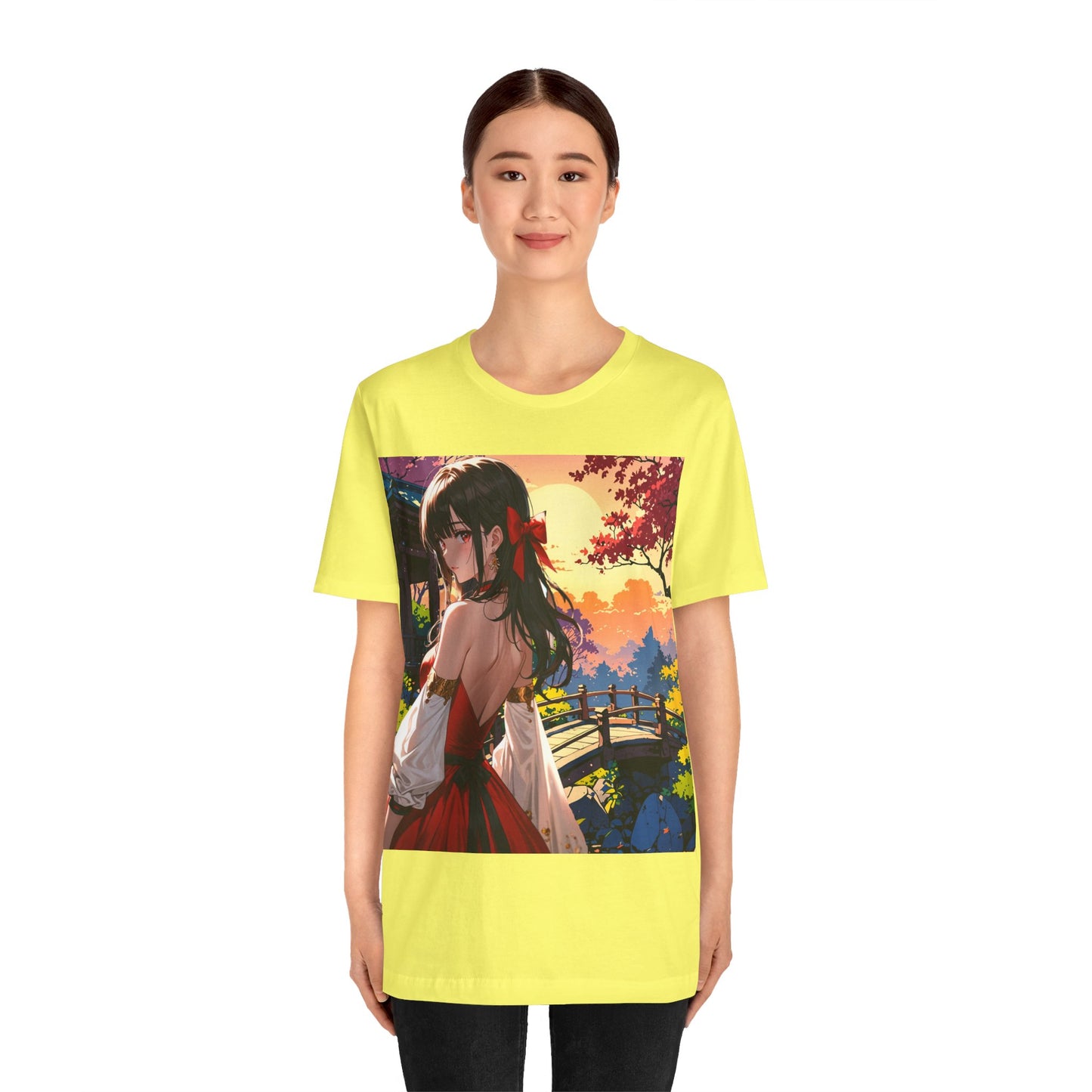 Utsukushī hana | HD Graphic | Anime Style | Pretty Girl | Unisex | Men's | Women's | Tee | T-Shirt