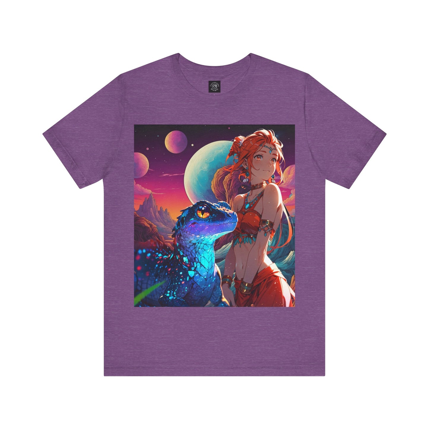 A Girl And Her 'Guana | Anime | Fantasy | Unisex | Men's | Women's | Tee | T-Shirt