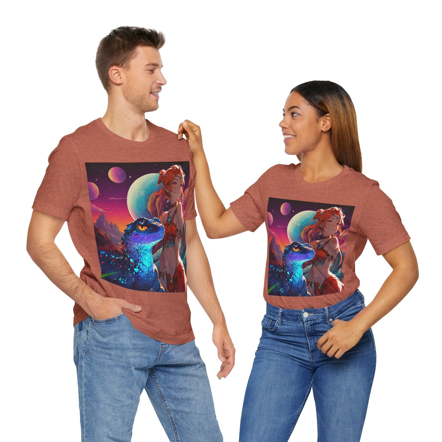 A Girl And Her 'Guana | Anime | Fantasy | Unisex | Men's | Women's | Tee | T-Shirt