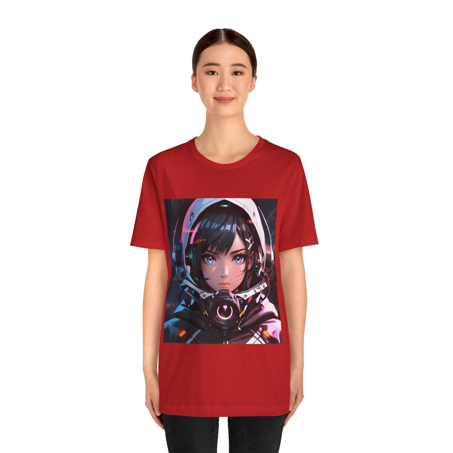 Starlit Stunner | HD Graphic | Sci-Fi | Anime | Woman Astronaut | Unisex | Men's | Women's | Tee | T-Shirt