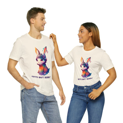 Cute But Deadly | Bunny Warrior | Cartoon | Rabbit | Usagi Yojimbo | Unisex | Men's | Women's | Tee | T-Shirt