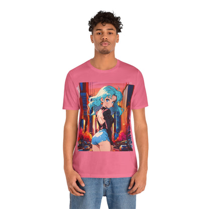 Manhattan Sunset | HD Graphic | Anime |New York City Vibes | NYC | Unisex | Men's | Women's | Tee | T-Shirt