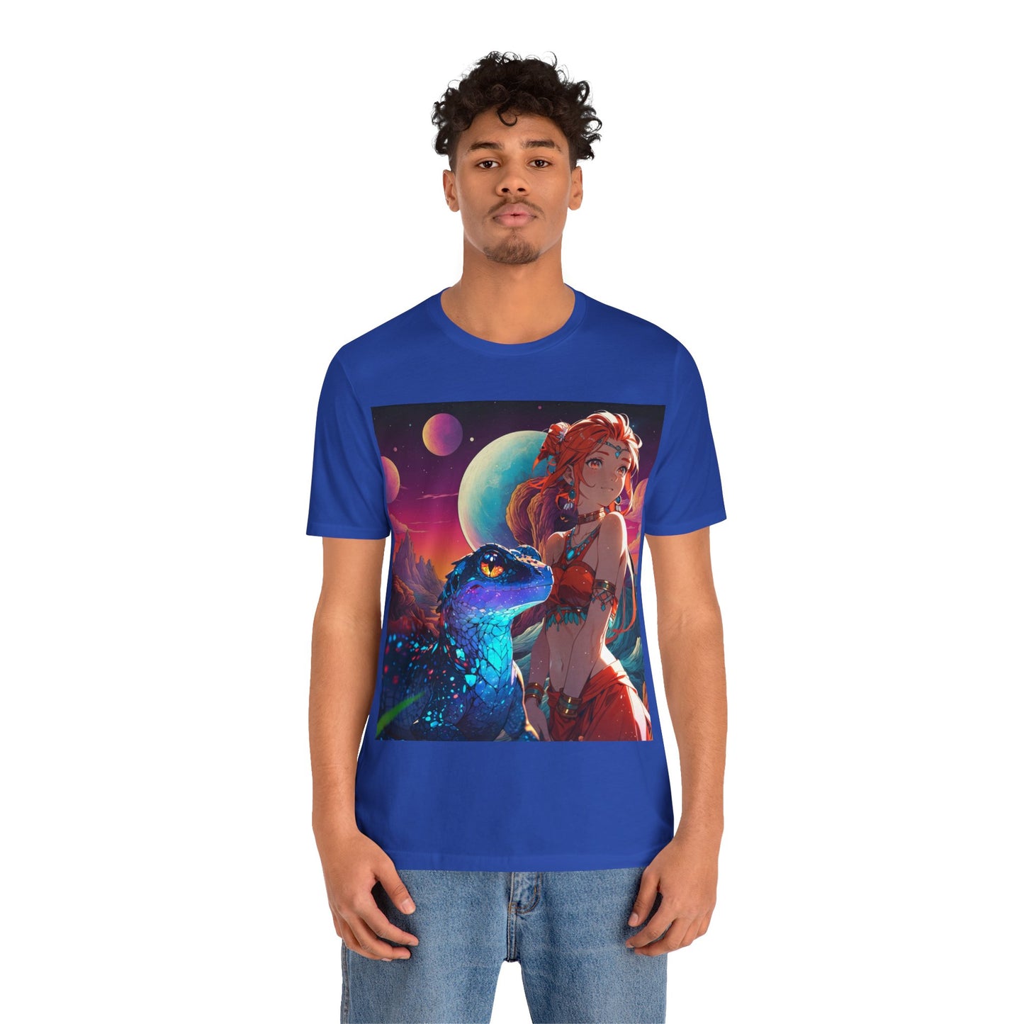 A Girl And Her 'Guana | Anime | Fantasy | Unisex | Men's | Women's | Tee | T-Shirt