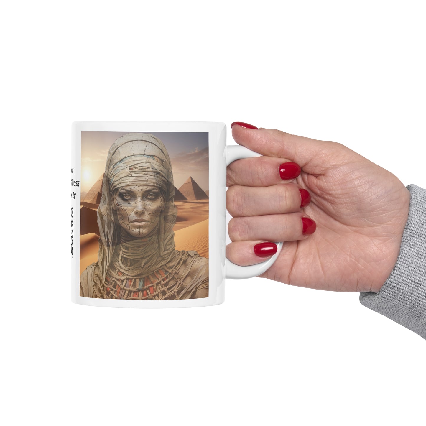 Mummy Dearest | HD Graphic | Egypt | Mythology | Pyramids | Coffee | Tea | Hot Chocolate | 11oz | White Mug