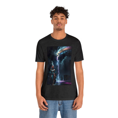 Lightning Crashes |  Anime Gift | Fantasy Girl | Nature's Fury | Sci Fi | Futuristic | HD Graphics | Unisex | Men's | Women's | Tee | T-Shirt