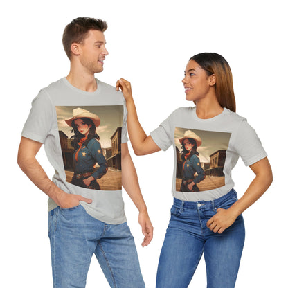 The Showdown | HD Graphic | Wild West | Cowgirl | Unisex | Men's | Women's | Tee | T-Shirt