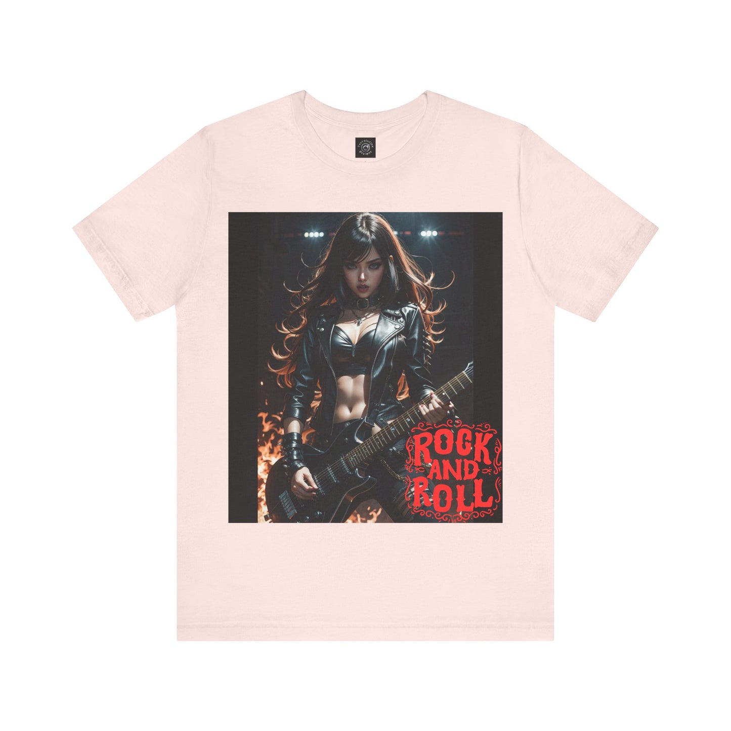 Rock Chic | Heavy Metal | Rock Music | Girl Rocker | HD Graphic | Unisex | Men's | Women's | Tee | T-Shirt