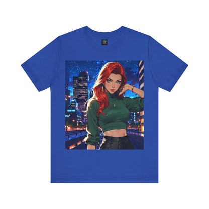 Always Up To No Good | Anime | City Girl | Red Head | Unisex | Men's | Women's | Tee | T-Shirt