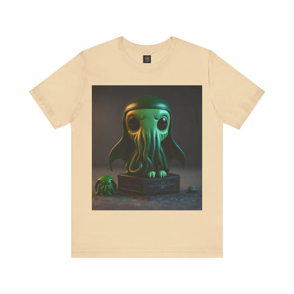 Cthulhu Pop Tee | H.P Lovecraft | The Book | Geek Gift | Fantasy Character | Sci Fi Lovers | Cute | Unisex | Men's | Women's | Tee | T-Shirt | Funko Style