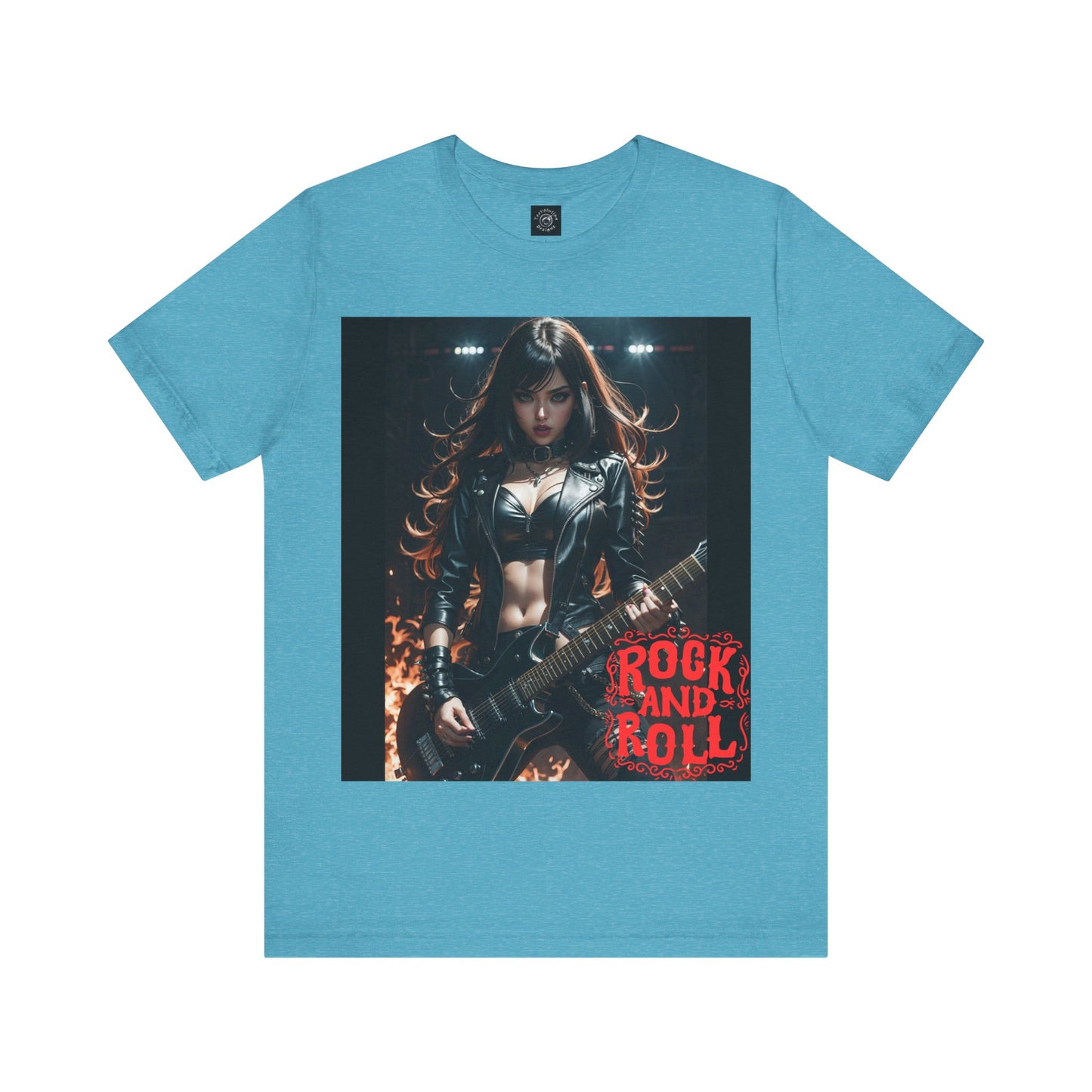 Rock Chic | Heavy Metal | Rock Music | Girl Rocker | HD Graphic | Unisex | Men's | Women's | Tee | T-Shirt