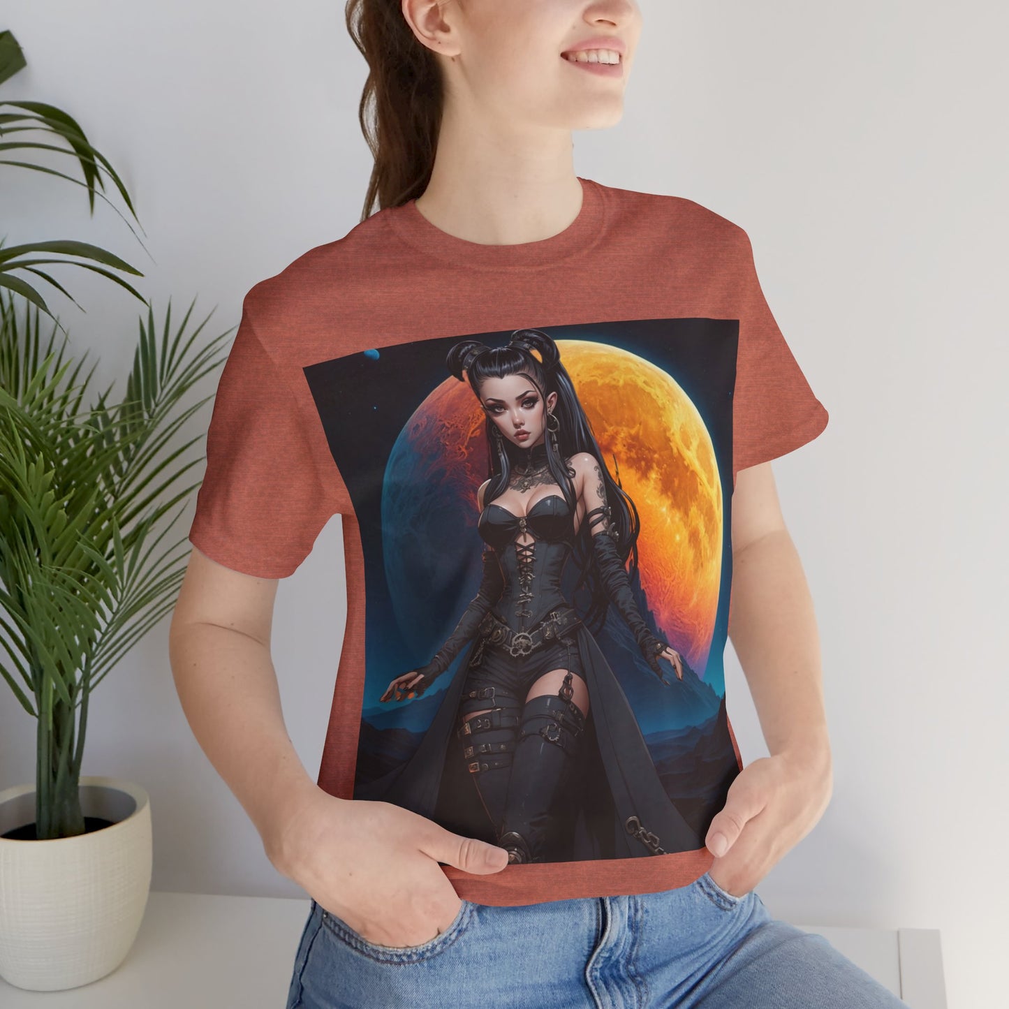 Blood Moon | HD Graphic | Goth | Anime Style | Moon | Unisex | Men's | Women's | Tee | T-Shirt